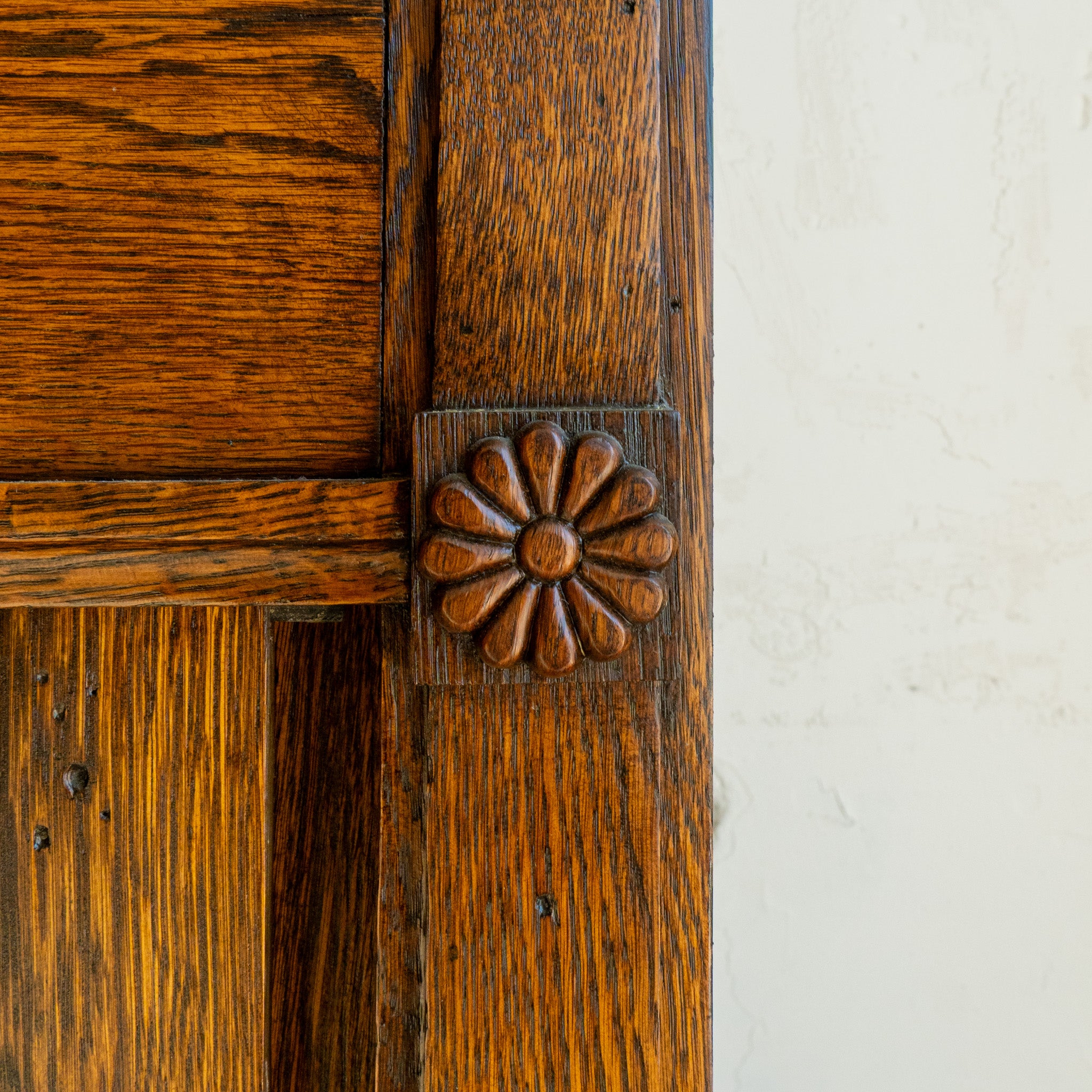 Oak Sliding Door Bookcase