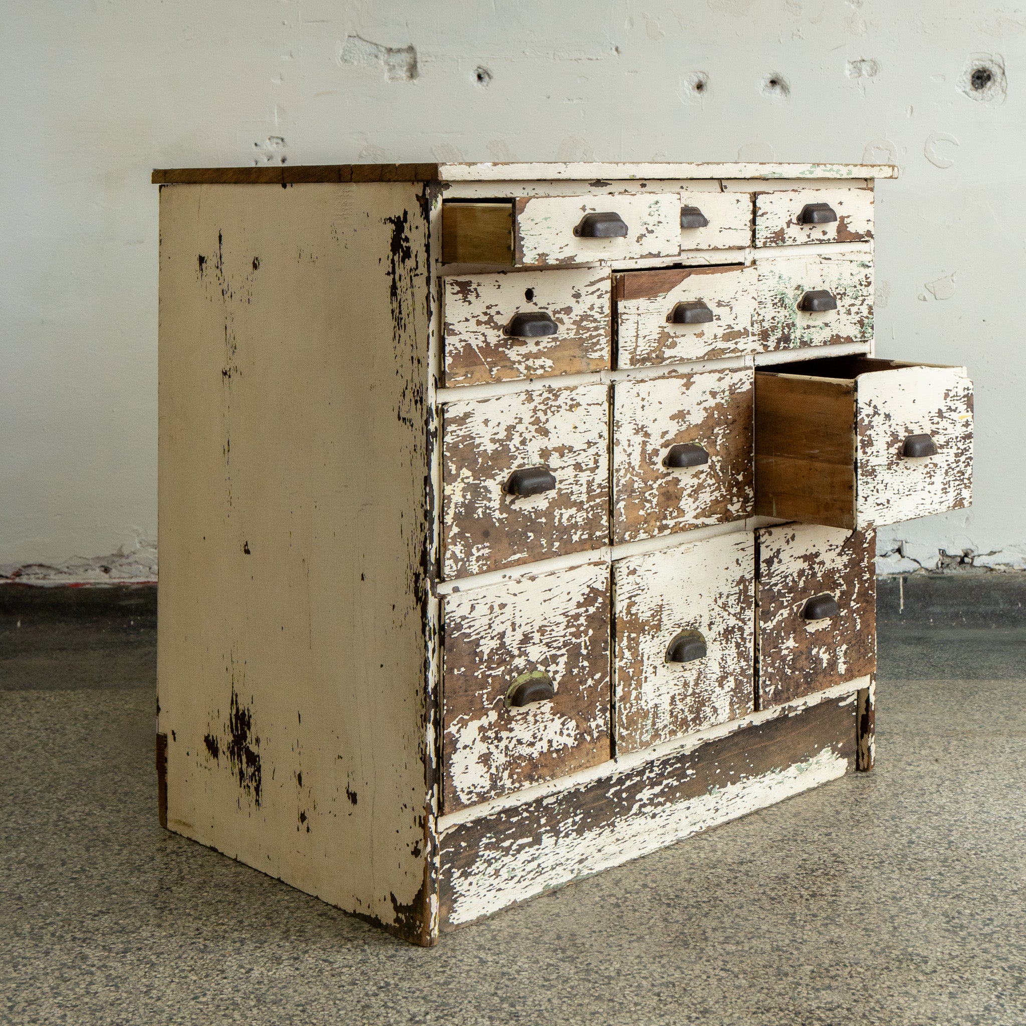 Distressed Apothecary Cabinet