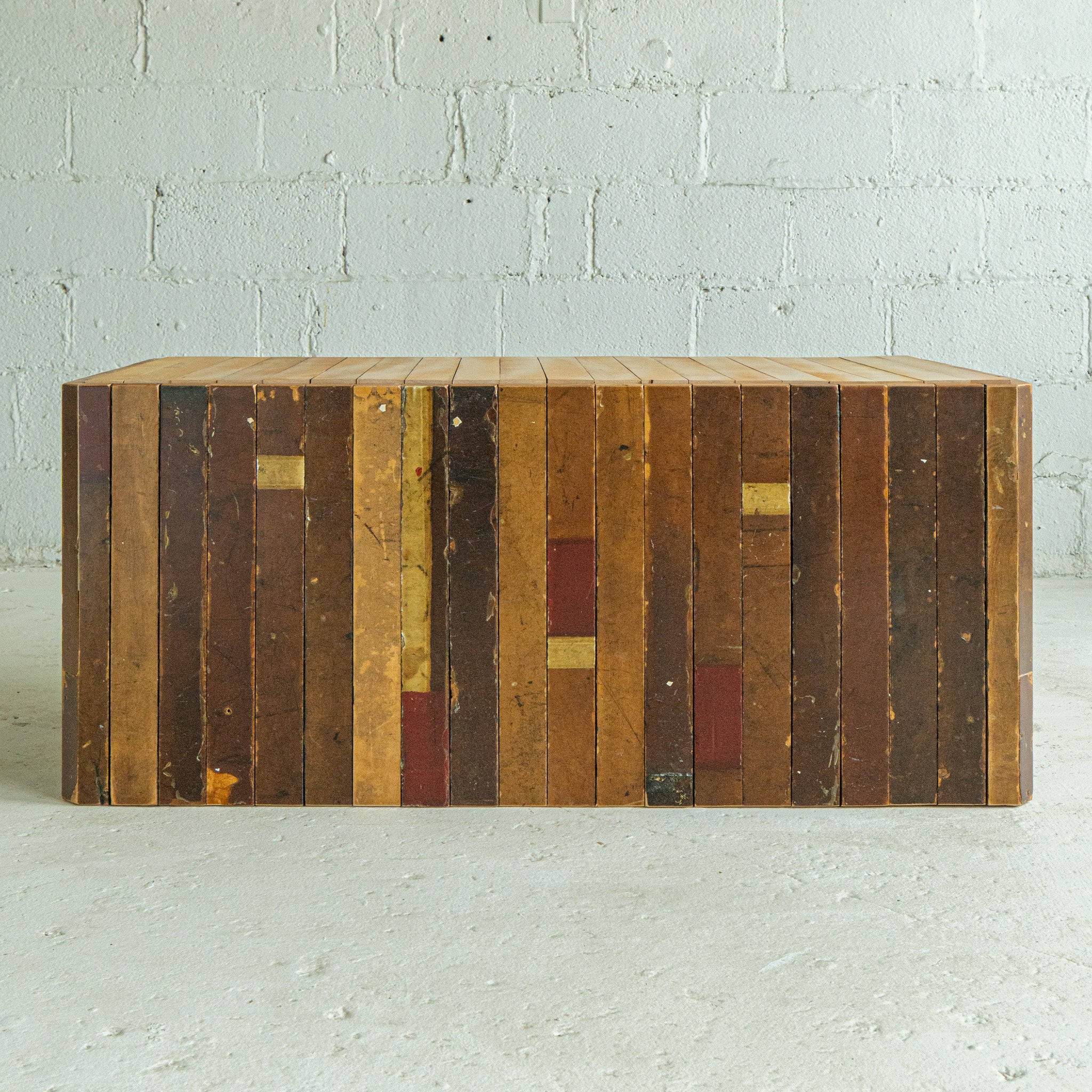 Basketball Flooring Coffee Table | Reclaimed Wood