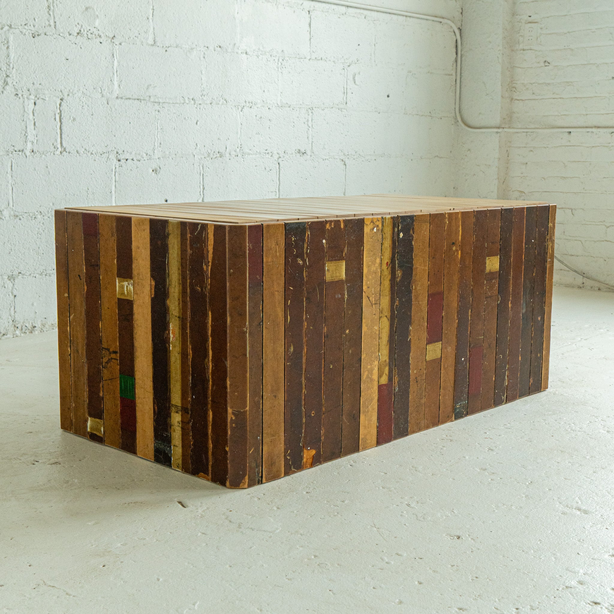 Basketball Flooring Coffee Table | Reclaimed Wood