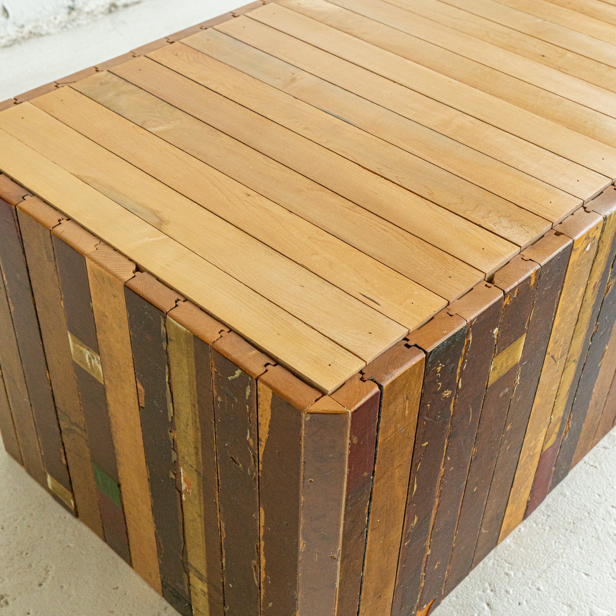 Basketball Flooring Coffee Table | Reclaimed Wood