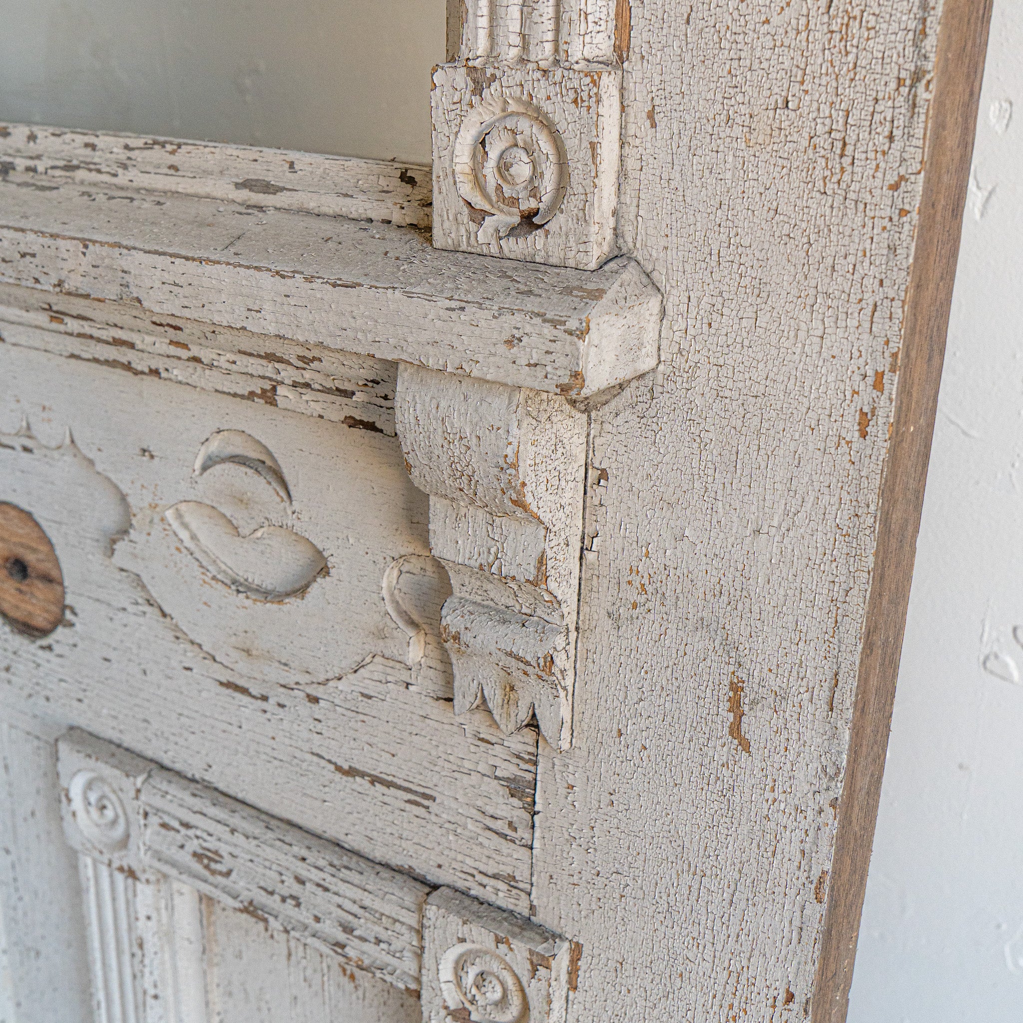 Salvaged White Exterior Door