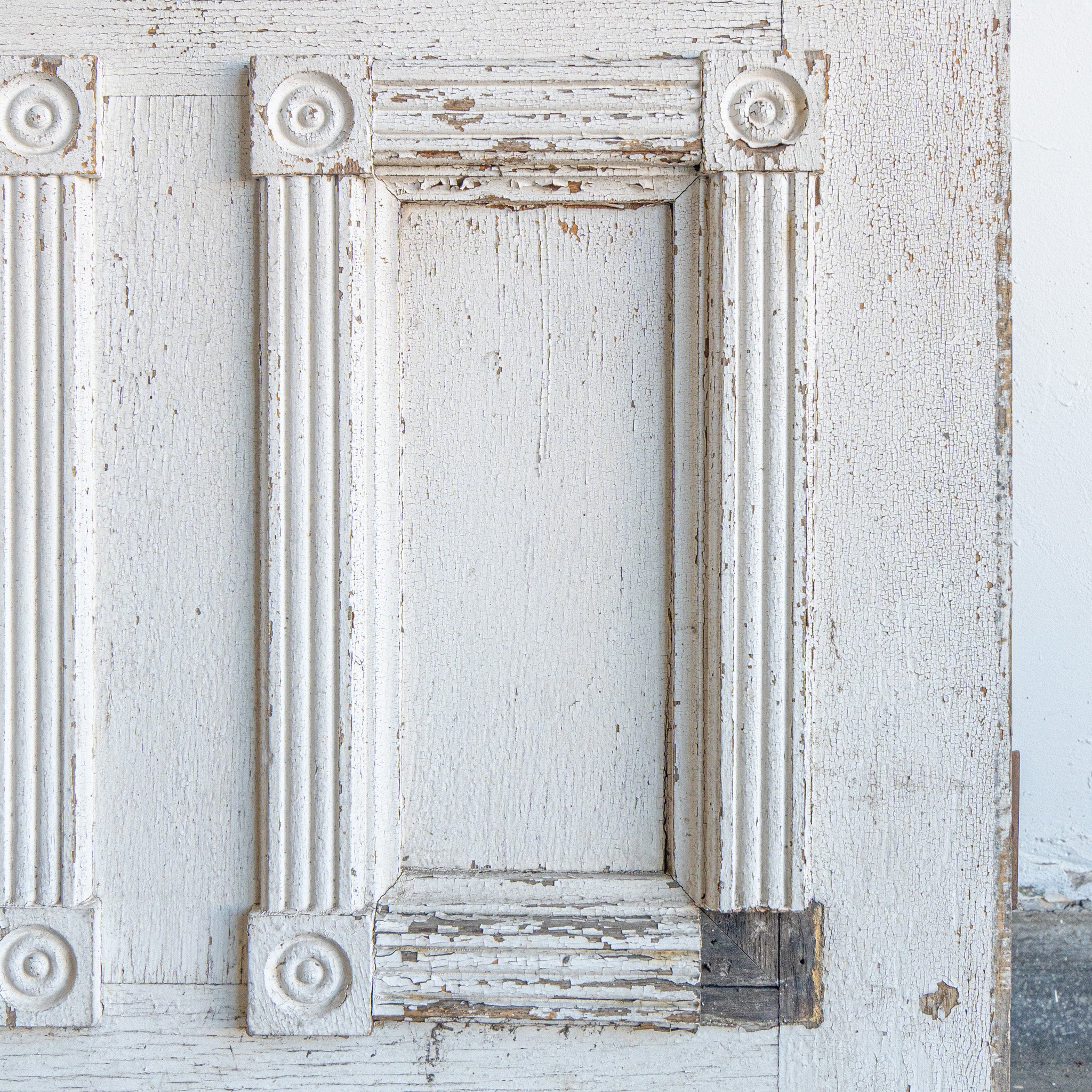 Salvaged White Exterior Door