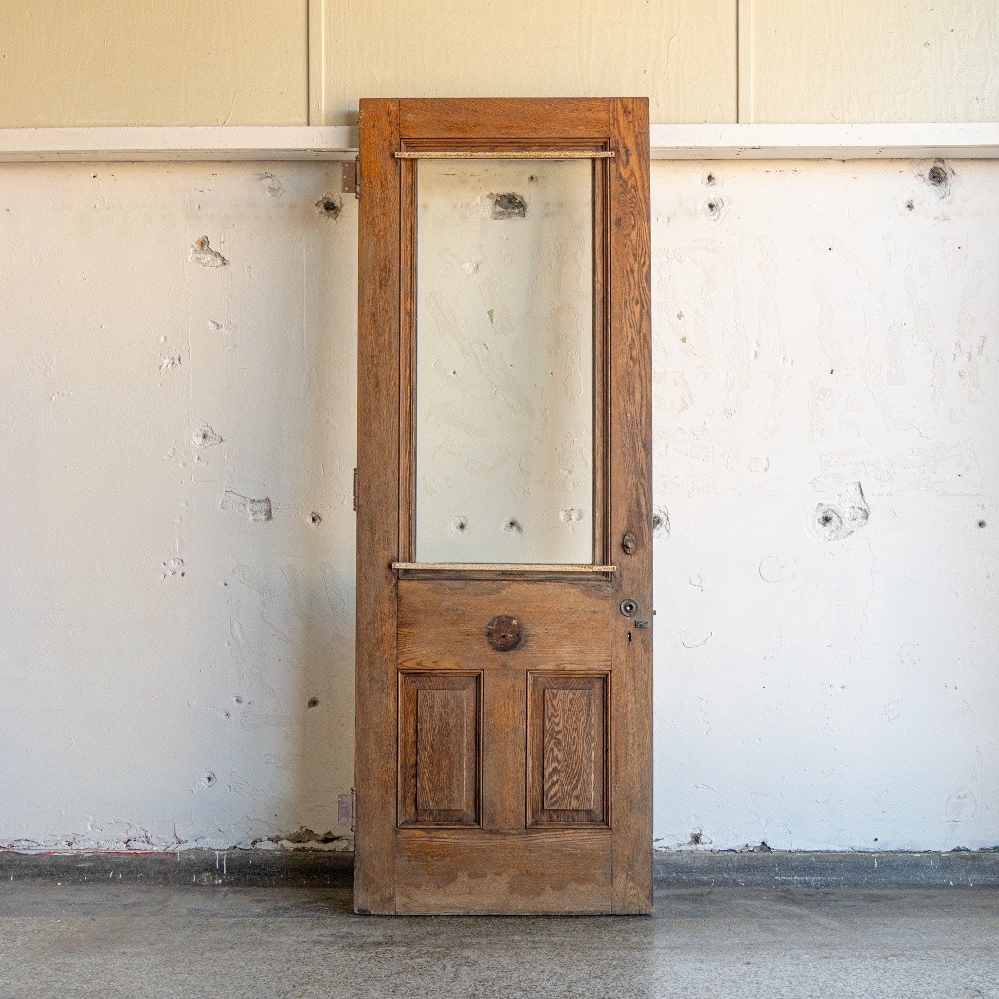 Salvaged White Exterior Door