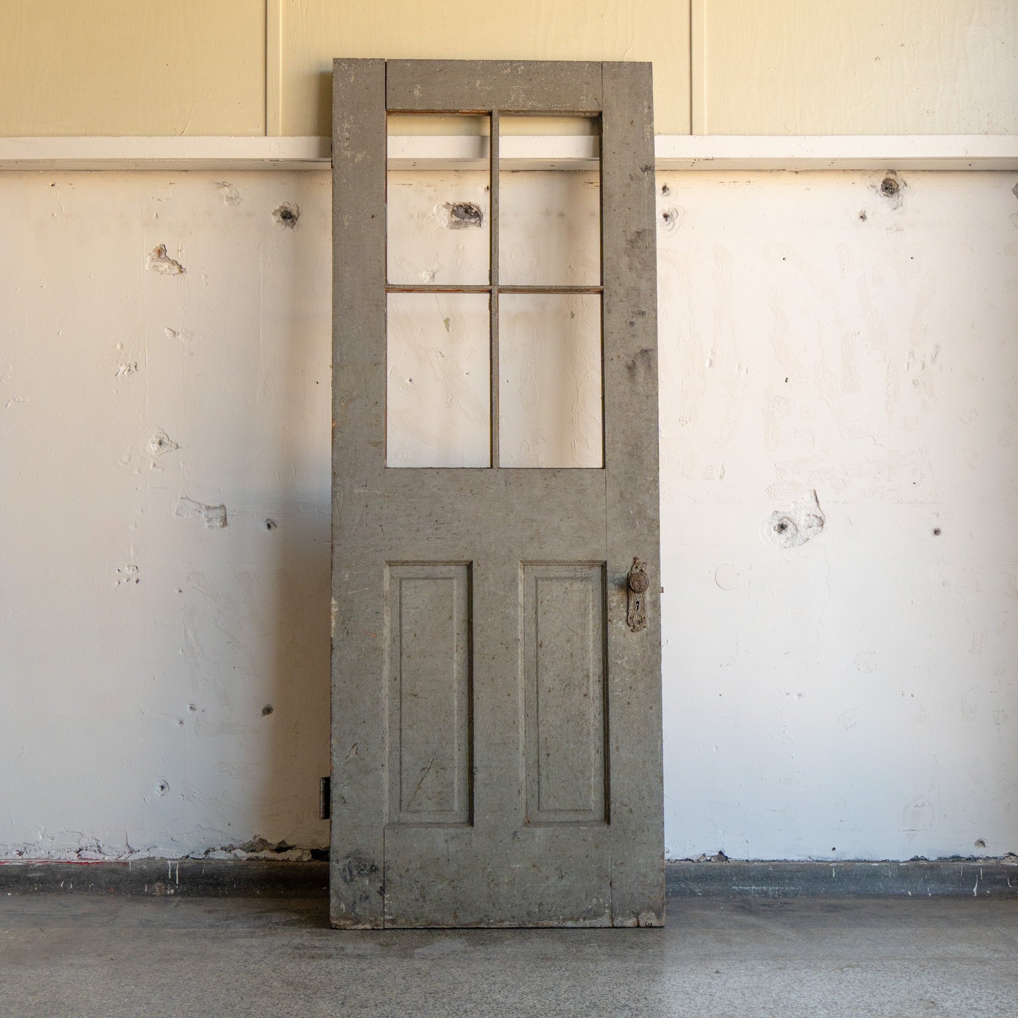 Salvaged Grey Door