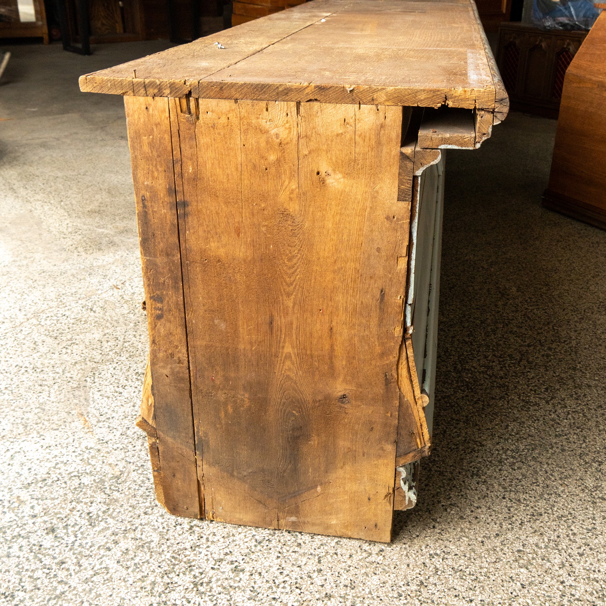 Antique General Store Counter with Cubbies