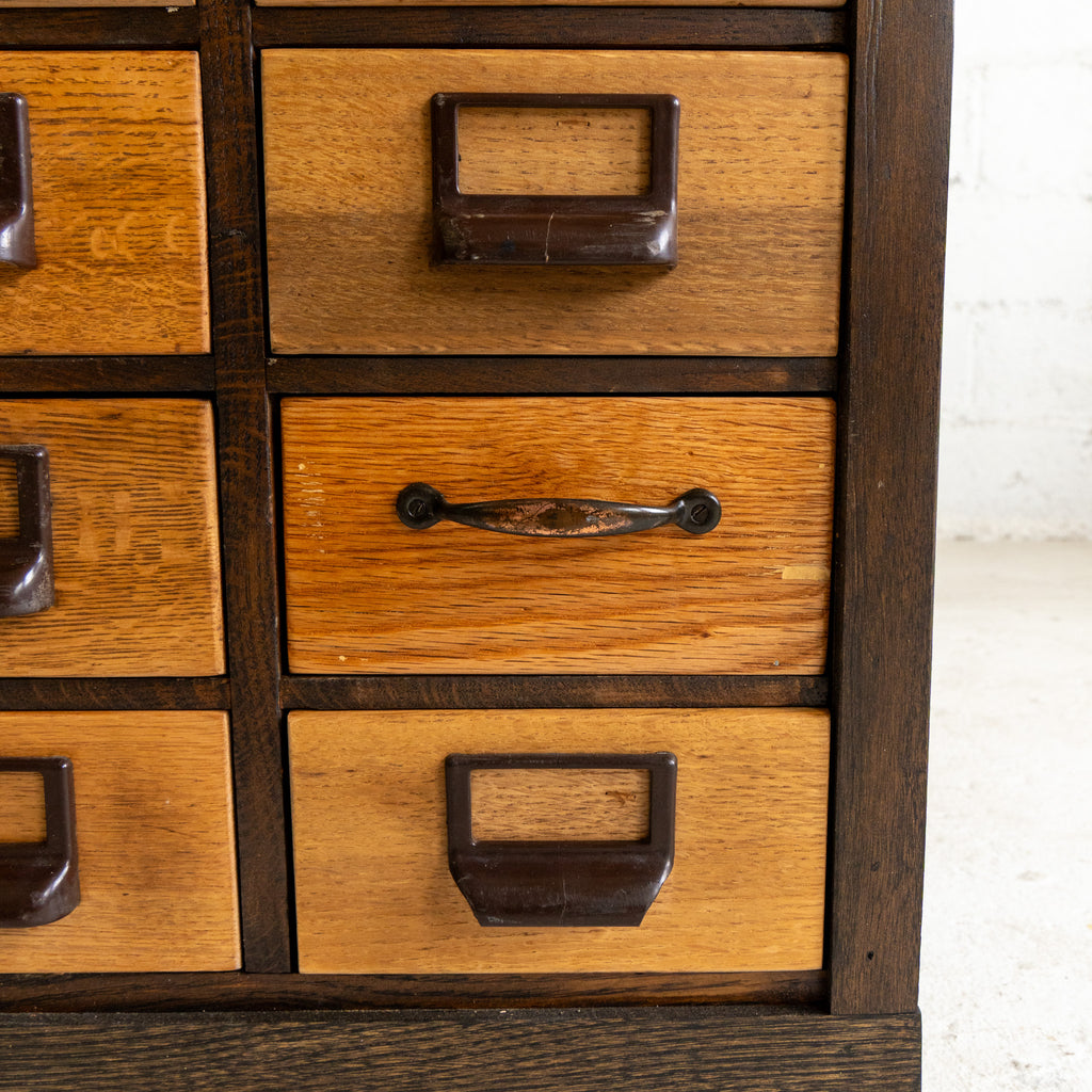 Mixed wood multi drawer reclaimed wood