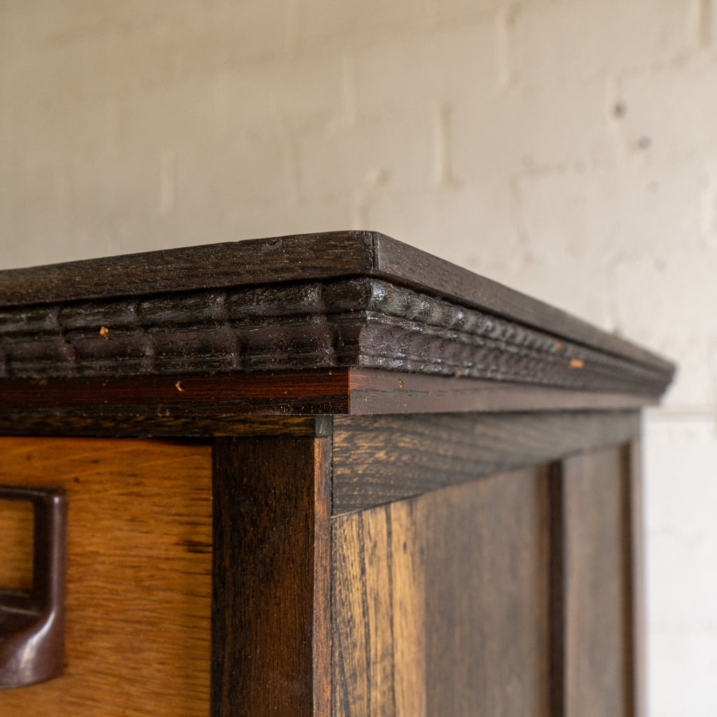 Mixed wood multi drawer reclaimed wood