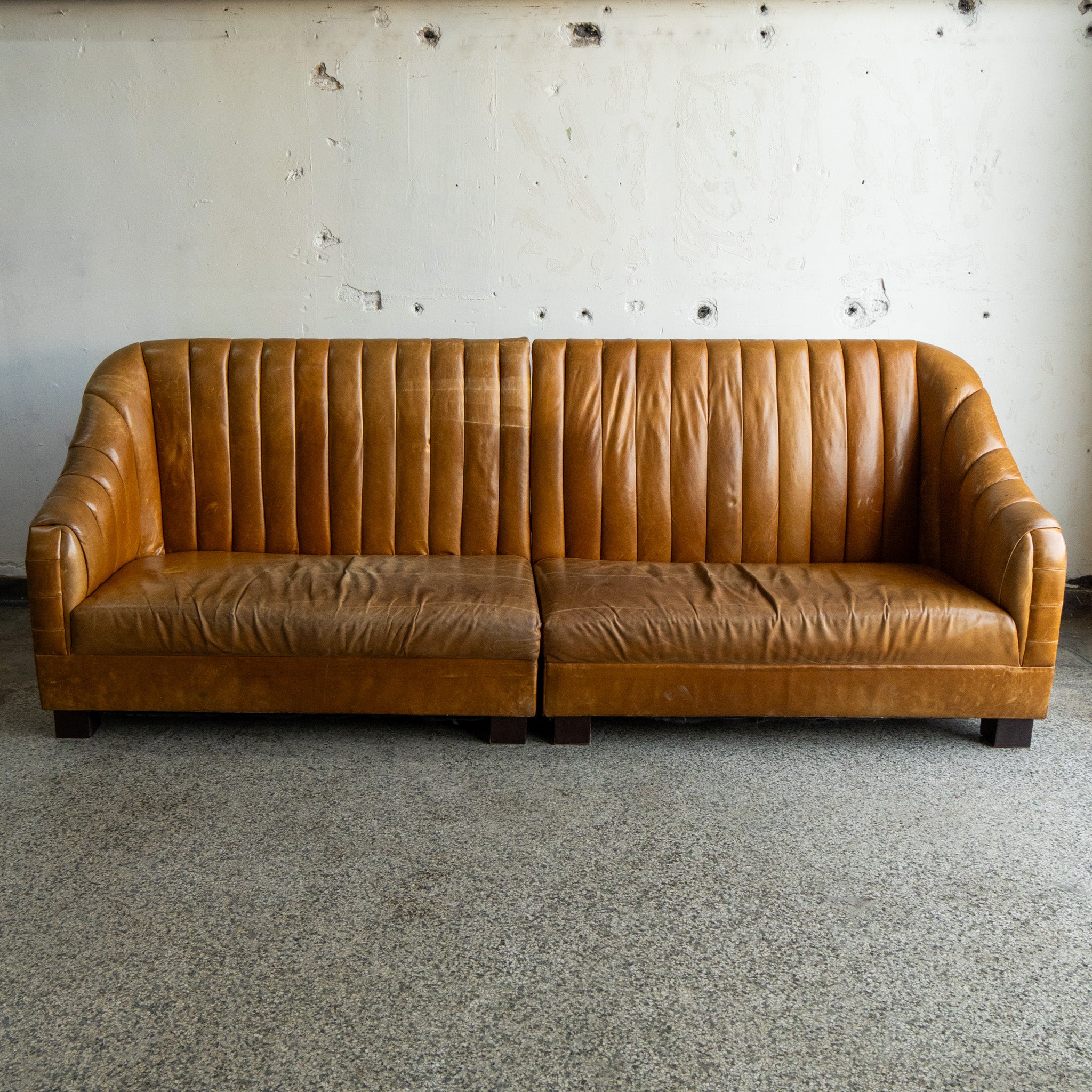 Channel Tufted Banquette