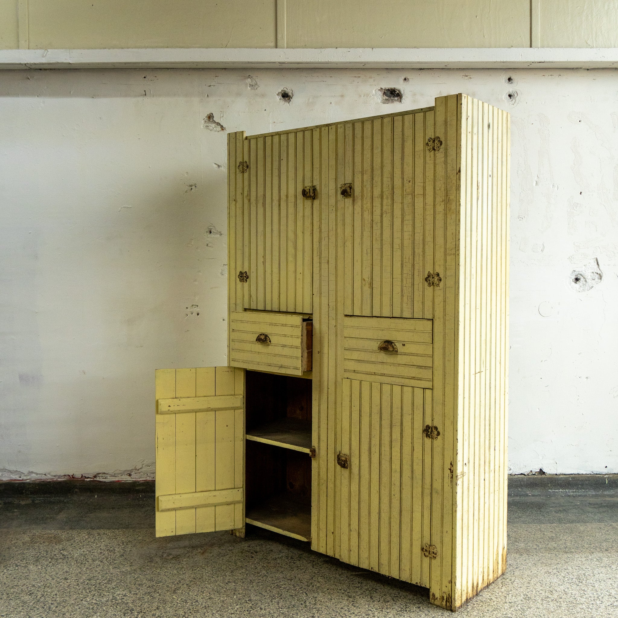 Vintage Beadboard Cabinet