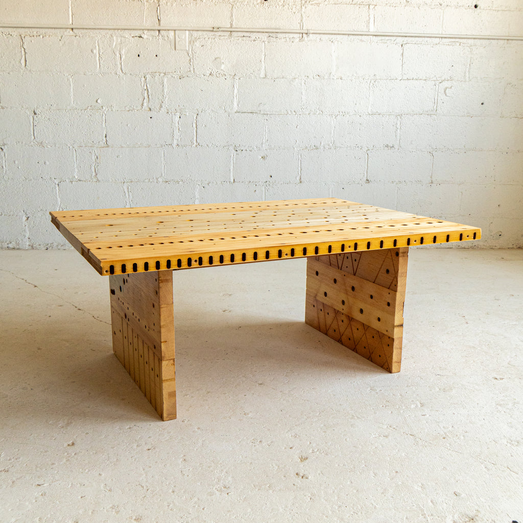 pipe organ coffee table 1 full view reclaimed wood